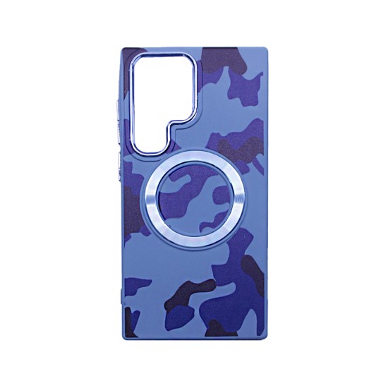 Designer Magnetic Case for Samsung Galaxy S23 Ultra Blue